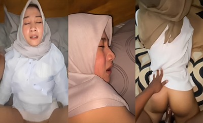 Hijab Polos Gak Nyangka Teteknya Bulat
